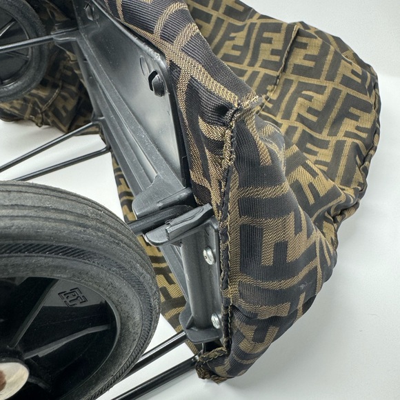 💯Authentic Vintage Fendi Zucca Jacquard Rolling Trolley Bag - Picture 6 of 10